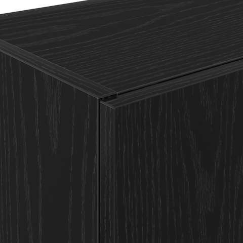 vidaXL Kitchen Cabinet Black Oak 60x50x180 cm Engineered Wood