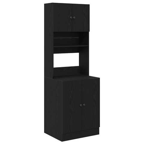 vidaXL Kitchen Cabinet Black Oak 60x50x180 cm Engineered Wood