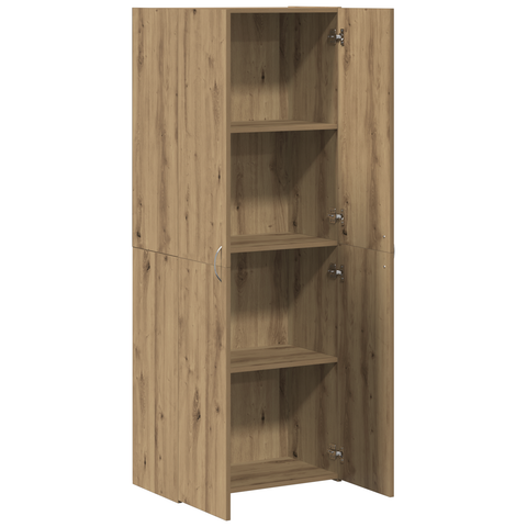 vidaXL Office Cabinet Set of 2 Artisan oak Engineered wood