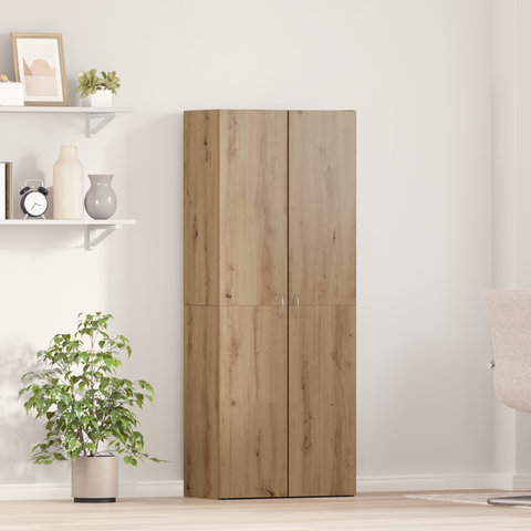 vidaXL Office Cabinet Set of 2 Artisan oak Engineered wood