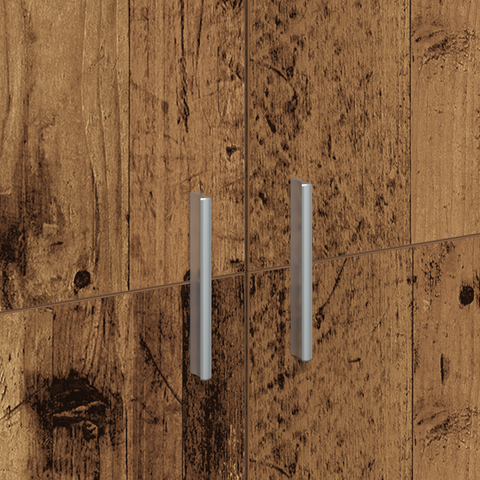 vidaXL Highboard Old Wood 80x35x180 cm Engineered Wood