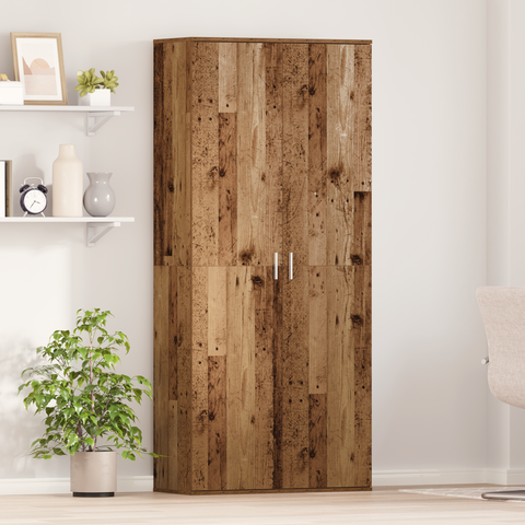 vidaXL Highboard Old Wood 80x35x180 cm Engineered Wood