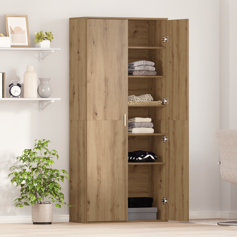 vidaXL Highboard Artisan Oak 80x35x180 cm Engineered Wood