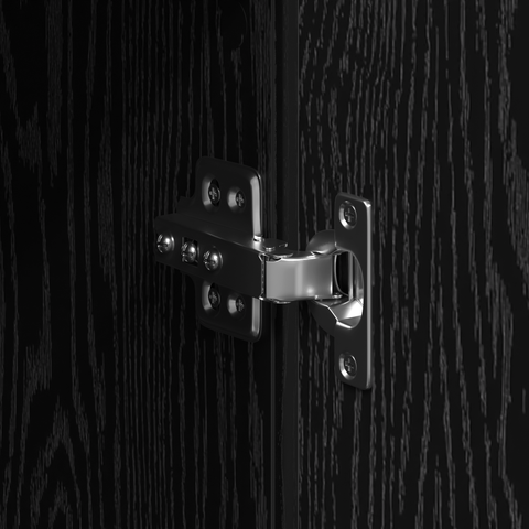 vidaXL Highboard Black Oak 80x35x180 cm Engineered Wood