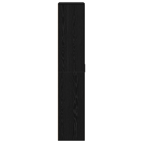 vidaXL Highboard Black Oak 80x35x180 cm Engineered Wood
