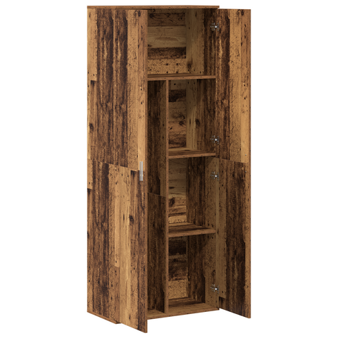 vidaXL Highboard Old Wood 70x35x180 cm Engineered Wood