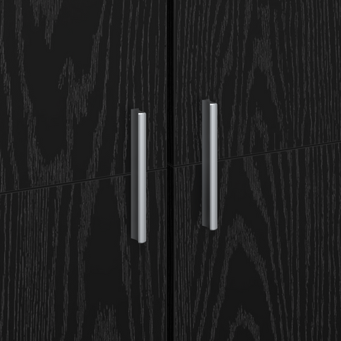vidaXL Highboard Black Oak 70x35x180 cm Engineered Wood