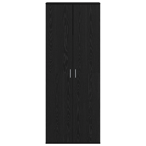 vidaXL Highboard Black Oak 70x35x180 cm Engineered Wood