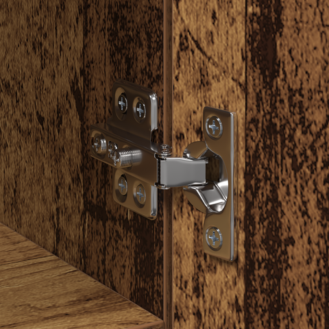 vidaXL Highboard Old Wood 45x42.5x185 cm Engineered Wood