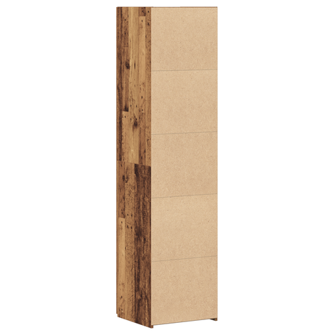vidaXL Highboard Old Wood 45x42.5x185 cm Engineered Wood