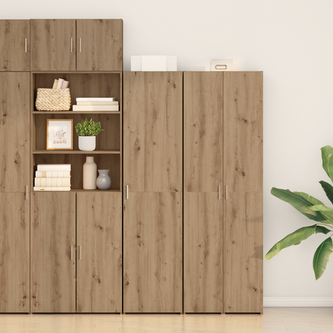 vidaXL Highboard Artisan Oak 45x42.5x185 cm Engineered Wood