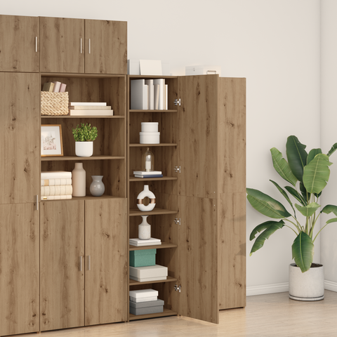 vidaXL Highboard Artisan Oak 45x42.5x185 cm Engineered Wood