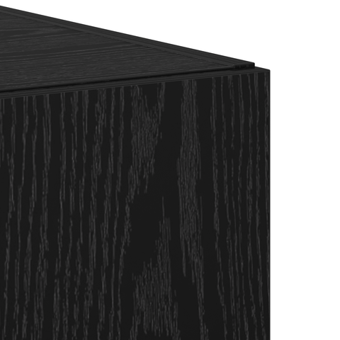 vidaXL Highboard Black Oak 45x42.5x185 cm Engineered Wood
