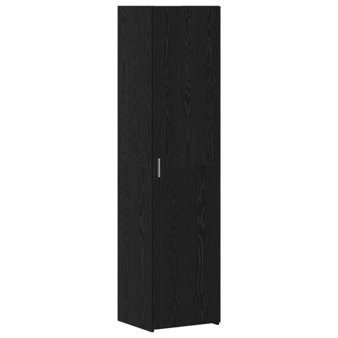 vidaXL Highboard Black Oak 45x42.5x185 cm Engineered Wood