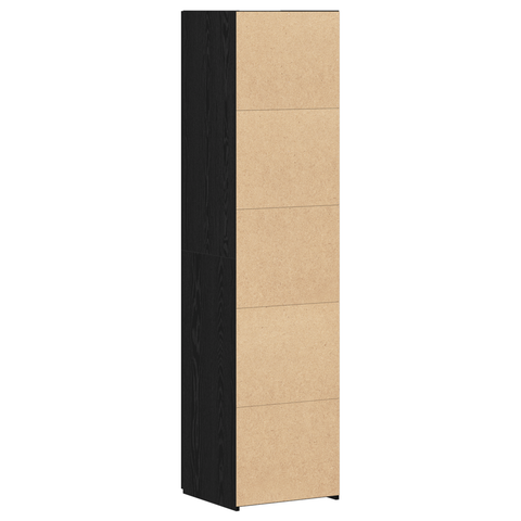 vidaXL Highboard Black Oak 45x42.5x185 cm Engineered Wood