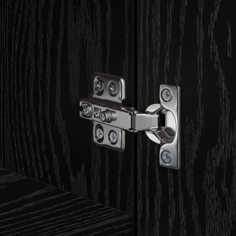 vidaXL Highboard Black Oak 50x42.5x185 cm Engineered Wood