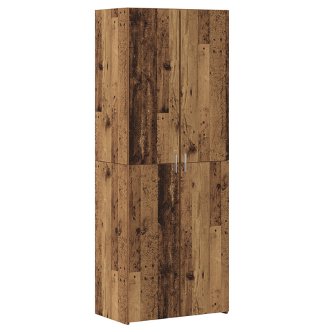 vidaXL Highboard Old Wood 70x42.5x185 cm Engineered Wood