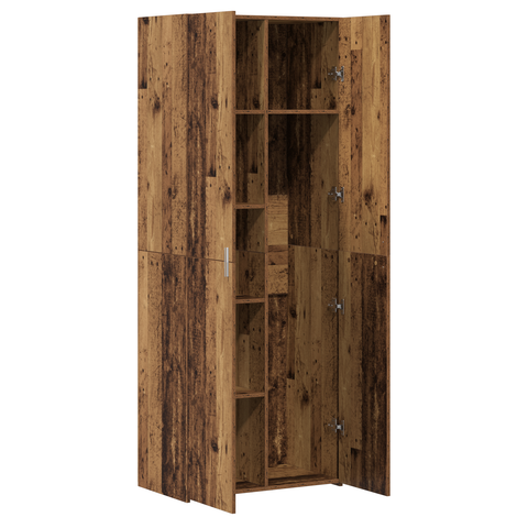 vidaXL Highboard Old Wood 70x42.5x185 cm Engineered Wood
