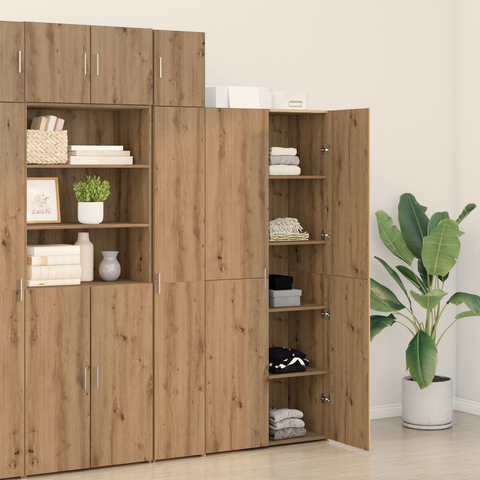 vidaXL Highboard Artisan Oak 40x42.5x185 cm Engineered Wood
