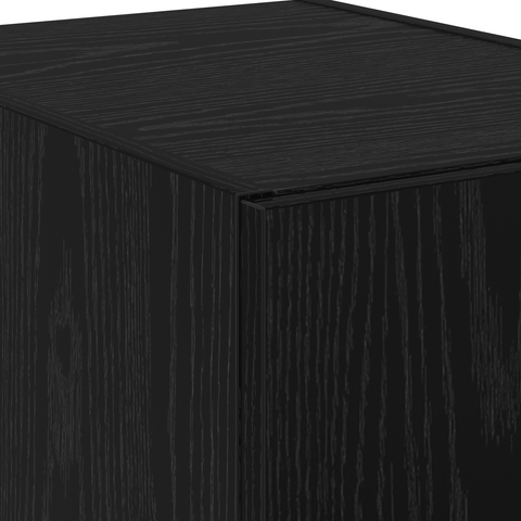 vidaXL Highboard Black Oak 40x42.5x185 cm Engineered Wood