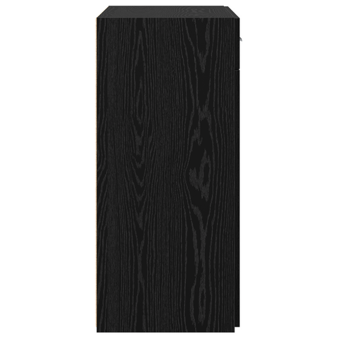 vidaXL Storage Cabinet Black Oak 80x42.5x93.5 cm Engineered Wood
