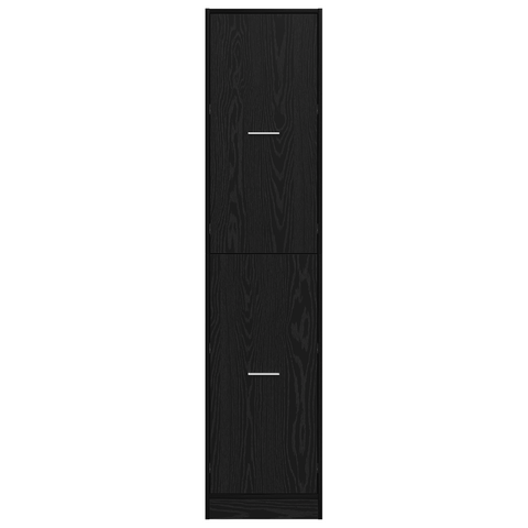 vidaXL Apothecary cabinet Black Oak 40x41x174.5 cm Engineered Wood