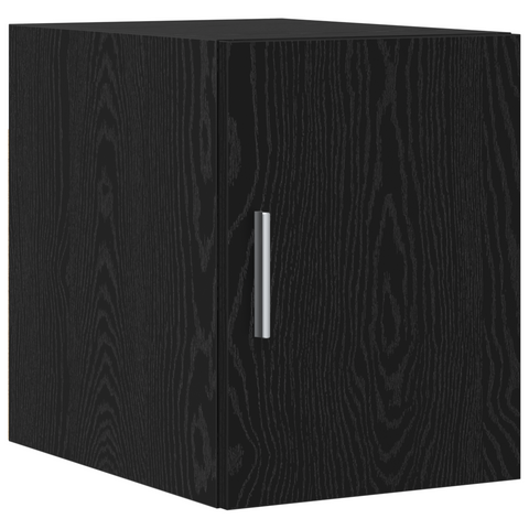 vidaXL Slim Storage Cabinet Black Oak 30x42.5x225 cm Engineered Wood
