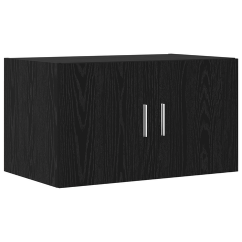 vidaXL Storage Cabinet Black Oak 70x42.5x225 cm Engineered Wood