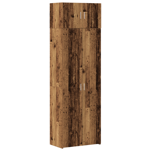 vidaXL Storage Cabinet Old Wood 70x42.5x225 cm Engineered Wood