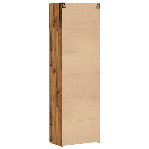 vidaXL Storage Cabinet Old Wood 70x42.5x225 cm Engineered Wood
