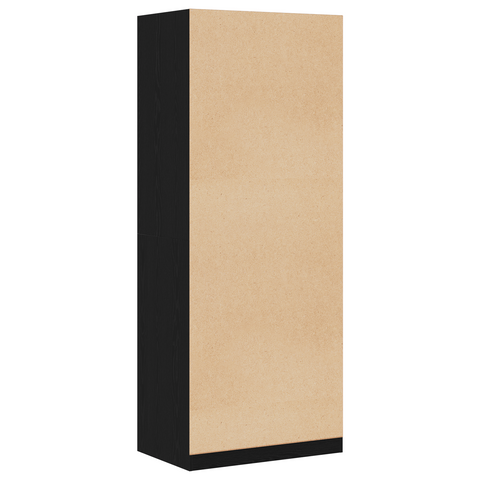 vidaXL Wardrobe Black Oak Set of 2 Black oak Particle board