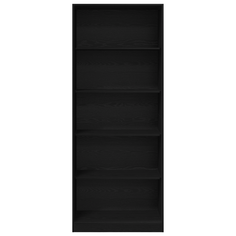 vidaXL Wardrobe Black Oak Set of 2 Black oak Particle board