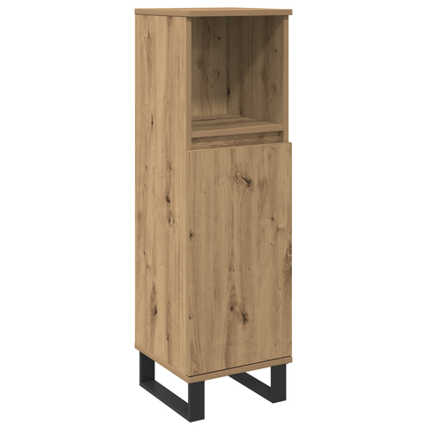 vidaXL 3 piece Bathroom Furniture Set Artisan Oak Engineered Wood