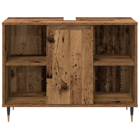 vidaXL 3 piece Bathroom Furniture Set Old Wood Engineered Wood