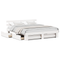vidaXL White 200 x 200 cm Solid pine wood and Solid pine wood