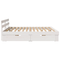 vidaXL White 200 x 200 cm Solid pine wood and Solid pine wood
