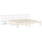 vidaXL with Drawer White 200 x 200 cm Wood