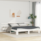 vidaXL with Drawer White 200 x 200 cm Wood