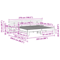 vidaXL with Drawer White 200 x 200 cm Wood