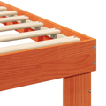vidaXL with Drawer Brown 200 x 200 cm Solid pine wood