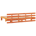 vidaXL with Drawer Brown 200 x 200 cm Solid pine wood