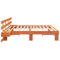 vidaXL with Drawer Brown 200 x 200 cm Solid pine wood