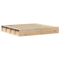 vidaXL with Storage Manual Brown 200 x 200 cm Pine wood