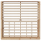 vidaXL with Storage Manual Brown 200 x 200 cm Pine wood