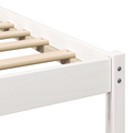 vidaXL with LED Strip Lights with Headboard White 200 x 200 cm Wood