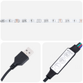 vidaXL with LED Strip Lights with Headboard White 200 x 200 cm Wood