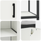 vidaXL with Shelf with Storage with Door Adjustable 2 pcs White Cold-rolled steel