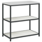 vidaXL with Shelf with Storage with Door Adjustable 2 pcs White Cold-rolled steel
