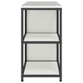 vidaXL with Shelf with Storage with Door Adjustable 2 pcs White Cold-rolled steel