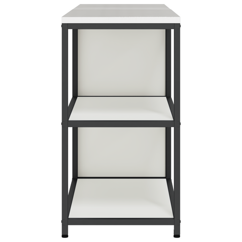 vidaXL with Shelf with Storage with Door Adjustable 2 pcs White Cold-rolled steel